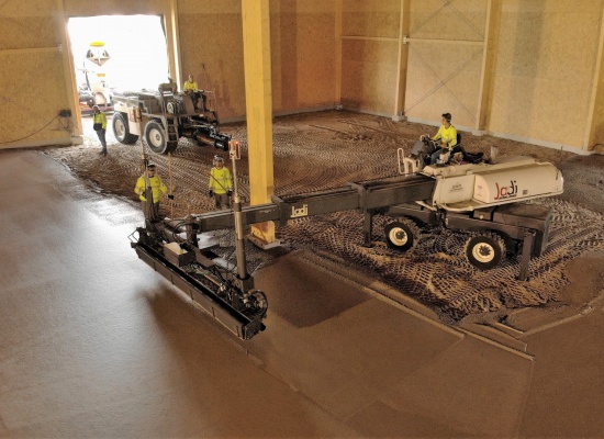 Duurzame betonvloer zonder cement